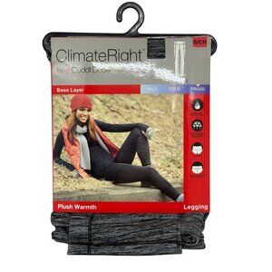 NWT Cuddl Duds Womens Small ClimateRight Plush Warmth Leggings Base Layer Frigid